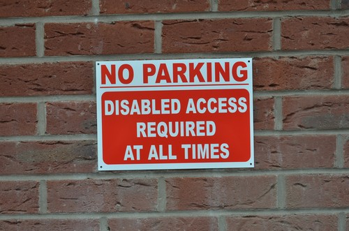 Parking disabled access - no,