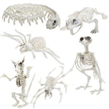 Halloween Animal Skeleton & Skull Realistic Bones Scary Decorations Party Props