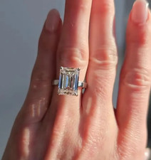 Certified Emerald Cut 9Ct