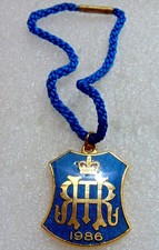 1986 Henley Royal Regatta Stewards Enclosure Boat Race Badge