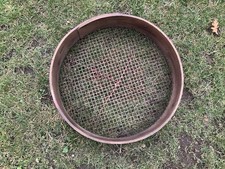 Vintage garden potato riddle sieve 15.1/2 inches (395mm)