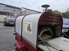 Woodfired pizza oven  trailer  business.
