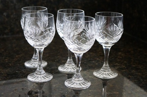 Set cut crystal - 5, dessert