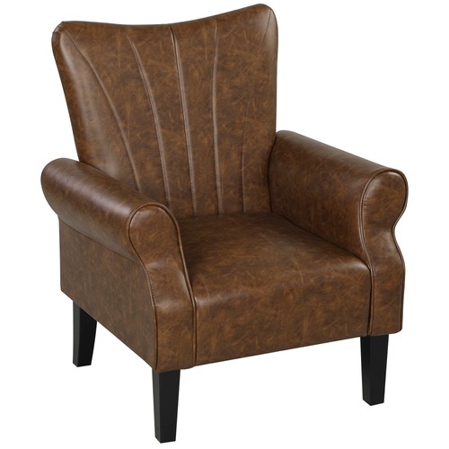 Upholstered accent chair with - accent,