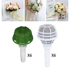 Set of 6 Wedding Floral Foam Bouquet Holder Flower Stands, Portable And