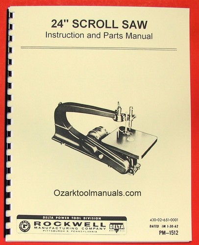 Rockwell delta scroll - 24", scroll/jig