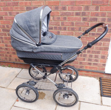 Silver Cross Sleepover Pram Carrycot Pushchair Grey
