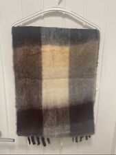 ACNE STUDIOS Patchwork Tassel Alpaca Wool Blend Scarf Oversized.