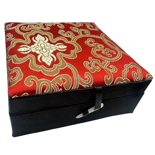 Oriental wooden jewellery box - wooden,