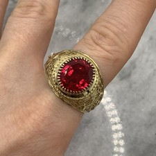 Gold ring atomsmashers - ring,