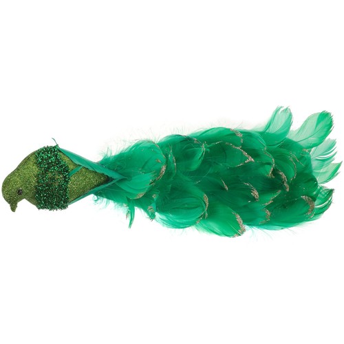 Foam peacock statue green - foam,