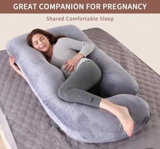 Momcrazy Pregnancy Pillows for Sleeping, U Shaped Full Body Maternity Pillow