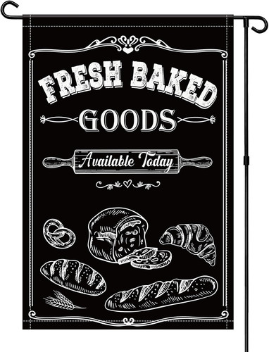 Bakery sign garden flag decor - sign,