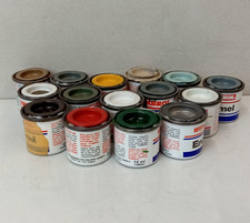 Vintage Humbrol Enamel Paints x15 Made In England 1970s For Airfix Model Kits