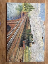 Vintage GWR Wooden Jigsaw Cheltenham Flyer  About 150 Pieces-some Missing Pieces