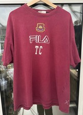 Tony Carr West Ham United Worn Training T-shirt Adult Extra Large FILA