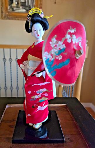 Vintage japanese geisha doll - vintage,