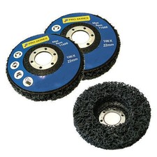 3 PACK PAINT RUST REMOVER ABRASIVE POLY WHEEL DISC - 115MM 41/2" ANGLE GRINDERS