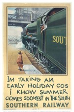 Vintage southern railway art - railway,