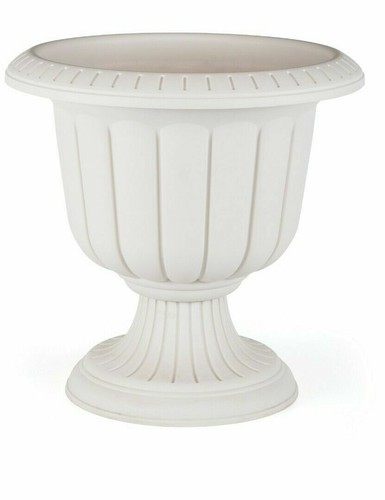 Plastic round garden urn - urn, plant