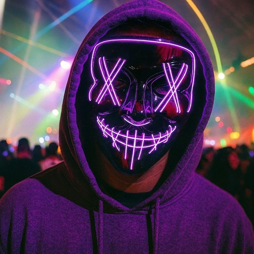 Led stitches light mask - led, up