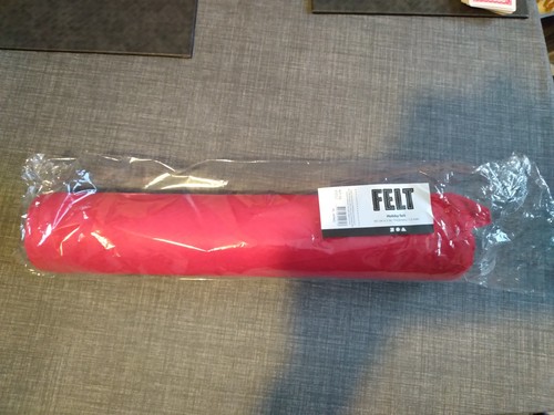 Red felt roll - felt, roll-