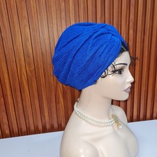 Women Turban Cap, Head Wrap African Hats Auto Gele Headtie Muslim chemo