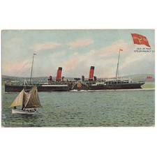 SS EMPRESS QUEEN Isle of Man Steam Packet Co Postally Used 1907
