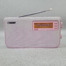 Sony XDR-S55 DAB FM Radio Compact Digital Portable Clock Pink
