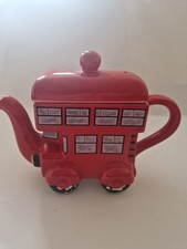 Price Kensington Red Double Decker Bus Teapot Collectable/Novelty/Prop