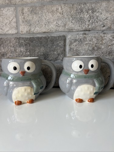 Pair owl mugs - pair,
