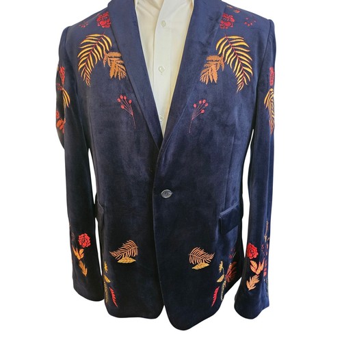 “Dark navy velvet effect