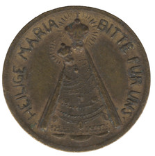 Austria Heilige Maria Good Luck Token – Religious Medal – Collectable