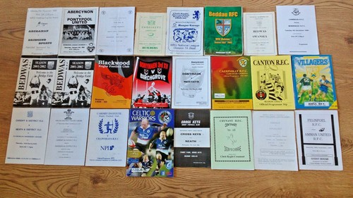 Welsh club rugby programmes - club,