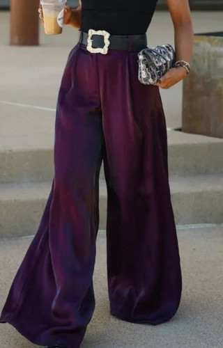 Zara satin wide leg - zara, wide-leg