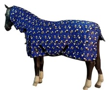 Horse Masters Panda 100g 600D Full Neck Combo Turnout Rug New Brass Clips
