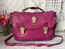 Mulberry Tillie Fuchsia Leather Satchel Bag Handbag