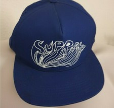 SS15 Supreme x Daniel Johnston 5-panel blue hat cap 2015