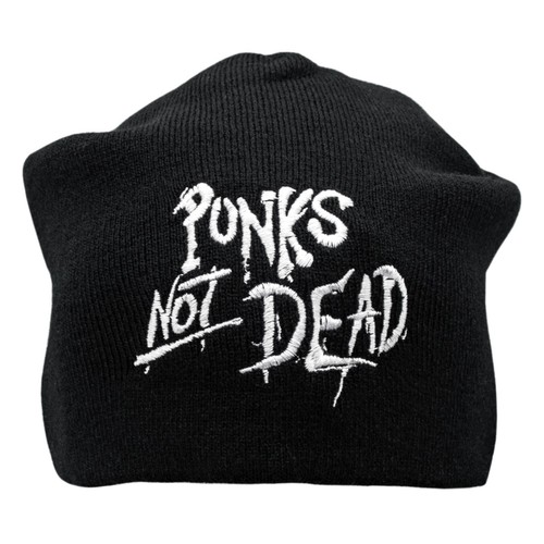 Punk not dead black - black, beanie