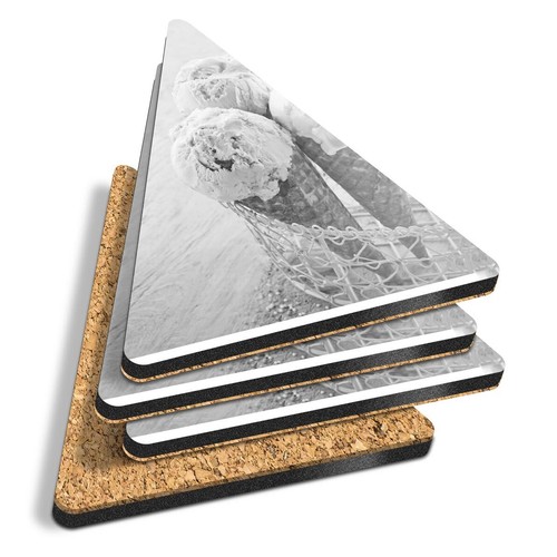 Triangle coasters bw - coasters,