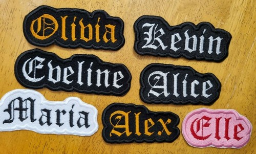 Personalised embroidered