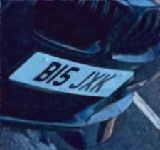 Privat Plate, Big Jack   B15 JXK on a Rentention Number