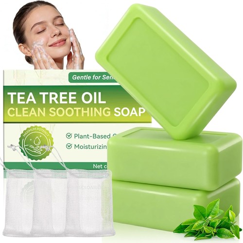 3pcs tea tree soap - 3pcs, with