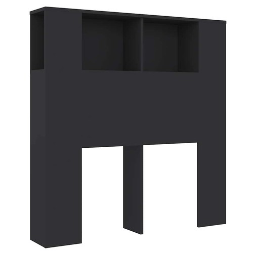 Headboard cabinet black - headboard,