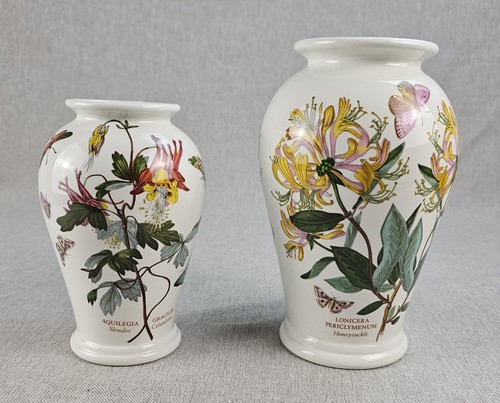 Two portmeirion floral - floral, vases