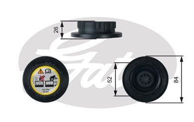 Gates radiator cap for land - radiator,