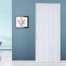 10mm PVC Doors Internal Folding Concertina Door White Sliding Panel Waterproof