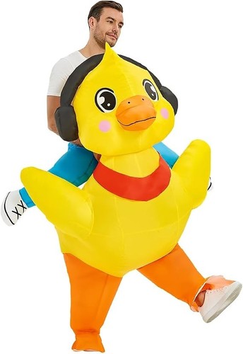 Inflatable duck costume rider - costume,