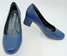 PICCADILY FOR PAVERS Women's Size 6 EU 39 Navy Block Heel Court Shoes