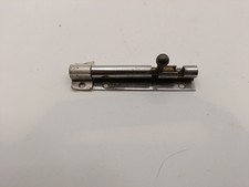 sliding bolt gate latch barrel bolt pad bolt silver 4"